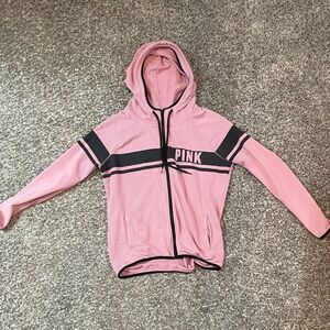 Women's PINK Hoodie Zip-Up Jacket